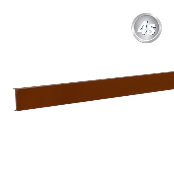 Alu Abstandhalter 44,4 mm - Farbe: braun, Länge: 100 cm