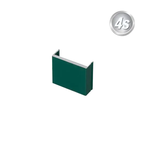 Alu Abstandhalter 44,4 mm - Farbe: grün, Länge: 2 cm