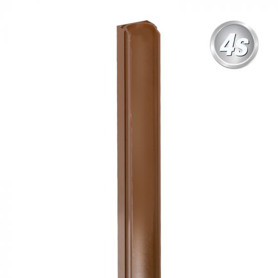Alu U-Profil beweglich für 44 mm Profile - Farbe: braun, Länge: 100 cm