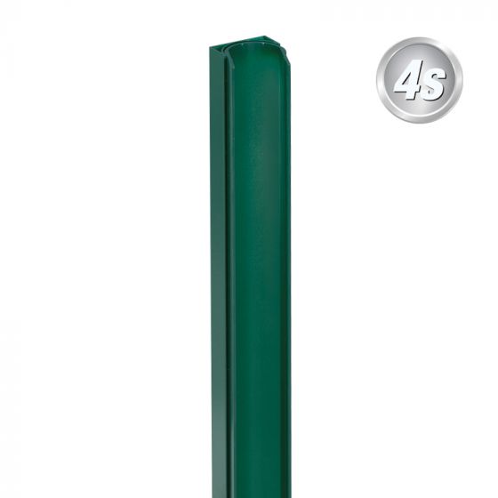 Alu U-Profil beweglich für 44 mm Profile - Farbe: grün, Länge: 100 cm