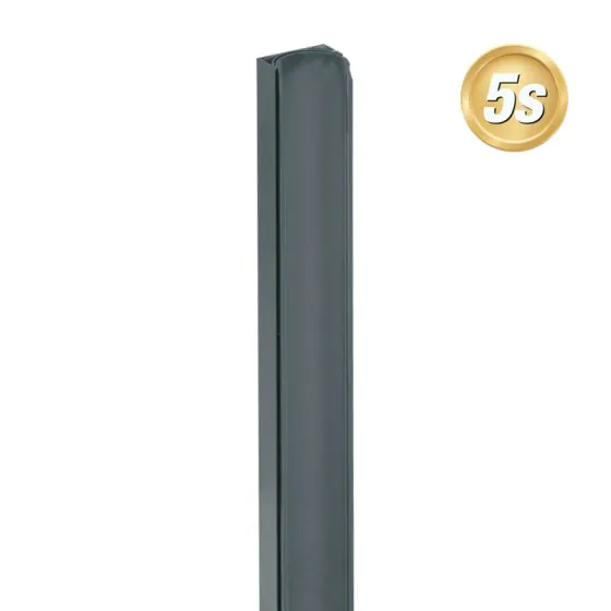 Alu U-Profil beweglich für 44 mm Profile - Farbe: anthrazit 5S, Länge: 100 cm