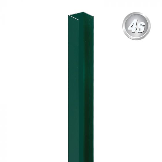 Alu U-Profil für 44 mm Profile - Farbe: grün, Länge: 100 cm