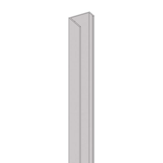 Alu U-Profil stirnseitige Montage für 44 mm Profile