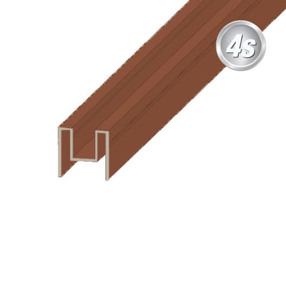 Alu Adapterprofil Oxford - Farbe: braun, Länge: 200 cm
