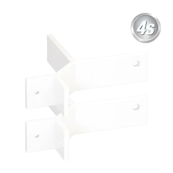 Montageelement Eck / 2 Stück - Farbe: weiß