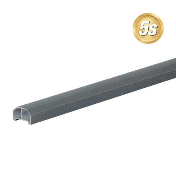 Handlauf für Alu Geländer Bausatz - Farbe: anthrazit 5S, Länge: 250 cm