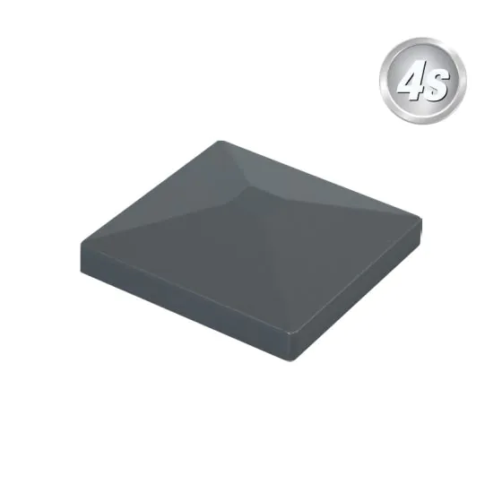 Alu Pfosten Abdeckkappe 60 x 60 mm - Farbe: anthrazit, Form: Pyramide