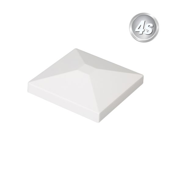 Alu Pfosten Abdeckkappe 60 x 60 mm - Farbe: grau, Form: Pyramide