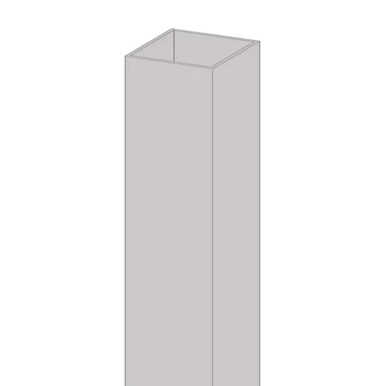 Alu Pfosten 100 x 100 x 4 mm