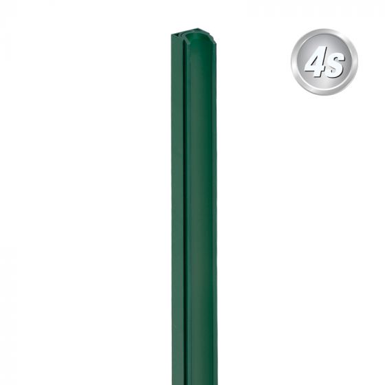 Alu U-Profil beweglich - Farbe: grün, Länge: 100 cm