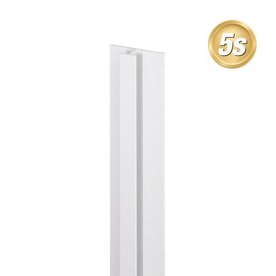 Alu U-Profil stirnseitige Montage für 20 mm Profile, Ausführung: Mittelsteher - Farbe: grau 5S, Länge: 100 cm