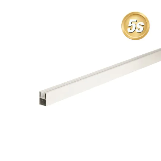 Alu Zauntragprofil 60 x 40 mm - Farbe: grau 5S, Länge: 300 cm