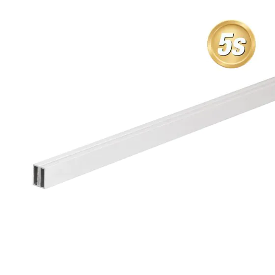 Alu Einschubleiste für Lochblech - Länge: 60 cm, Farbe: grau 5S
