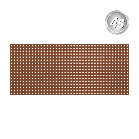 Alu Lochblech 20 x 20 mm - Farbe: braun, Breite x Höhe: 250 x 85 cm