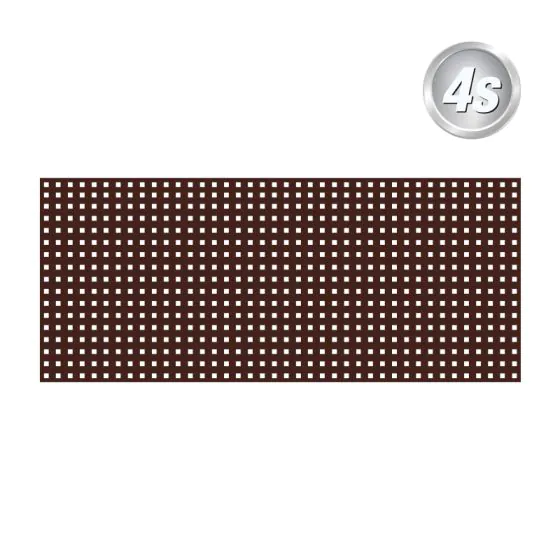 Alu Lochblech 20 x 20 mm - Farbe: schokobraun, Breite x Höhe: 250 x 85 cm