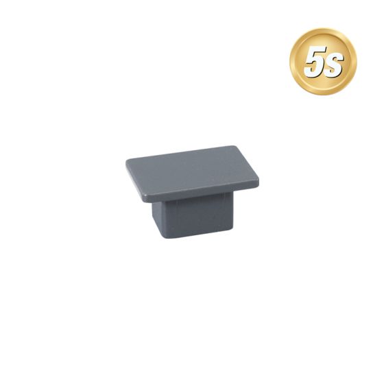 Alu Ornament Abdeckkappe Verona  - Farbe: anthrazit 5S, Form: flach, Querschnitt: 30 x 20 mm