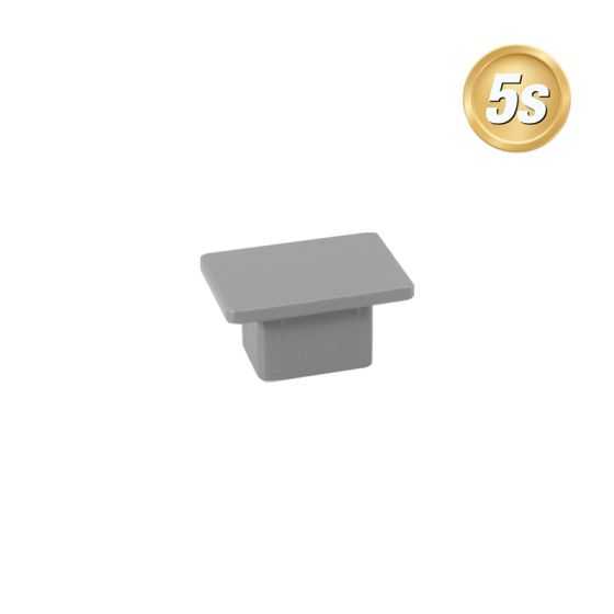 Alu Ornament Abdeckkappe Verona  - Farbe: dunkelgrau 5S, Form: flach, Querschnitt: 30 x 20 mm