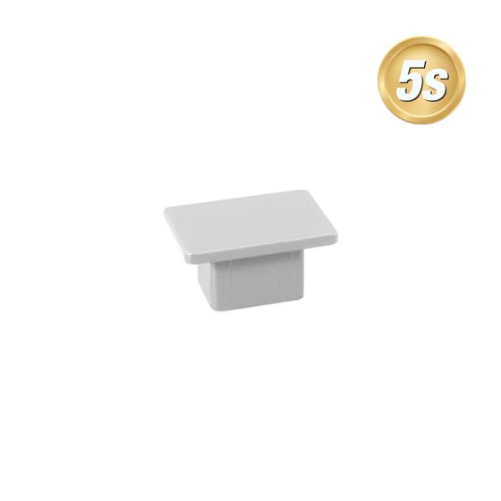 Alu Ornament Abdeckkappe Verona  - Farbe: grau 5S, Form: flach, Querschnitt: 30 x 20 mm