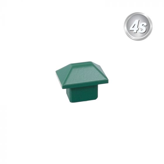 Alu Ornament Abdeckkappe Verona  - Farbe: grün, Form: Pyramide, Querschnitt: 30 x 20 mm