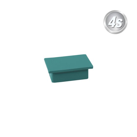 Alu-Ornament Verona Abdeckkappe - Farbe: grün, Form: flach, Querschnitt: 44 x 30 mm