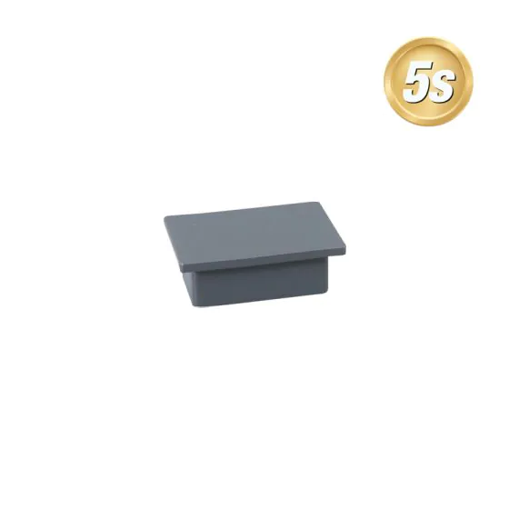 Alu Ornament Abdeckkappe Verona  - Farbe: anthrazit 5S, Form: flach, Querschnitt: 44 x 30 mm