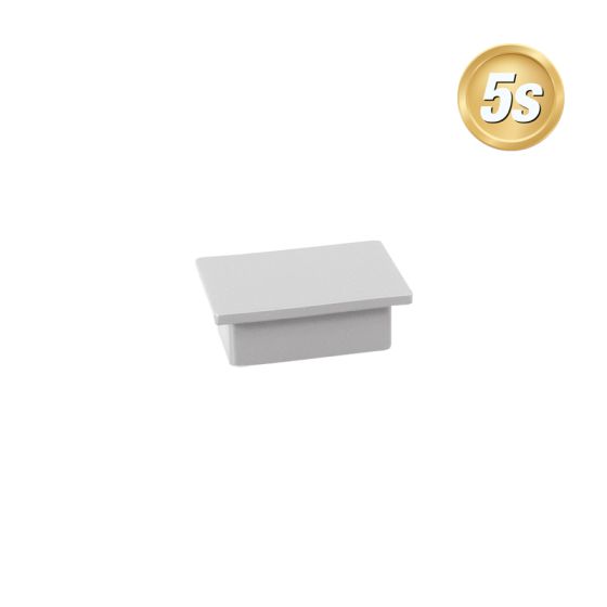 Alu Ornament Abdeckkappe Verona  - Farbe: grau 5S, Form: flach, Querschnitt: 44 x 30 mm