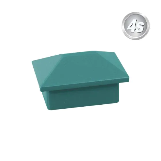 Alu-Ornament Verona Abdeckkappe - Farbe: grün, Form: Pyramide, Querschnitt: 44 x 30 mm
