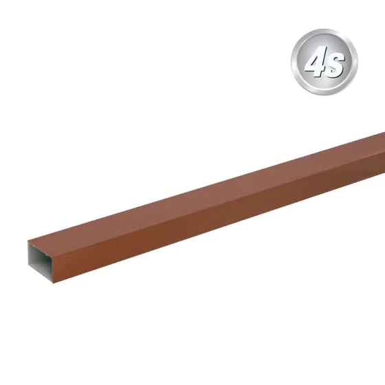Alu Querlatte 44 x 30 mm - Farbe: braun, Länge: 300 cm