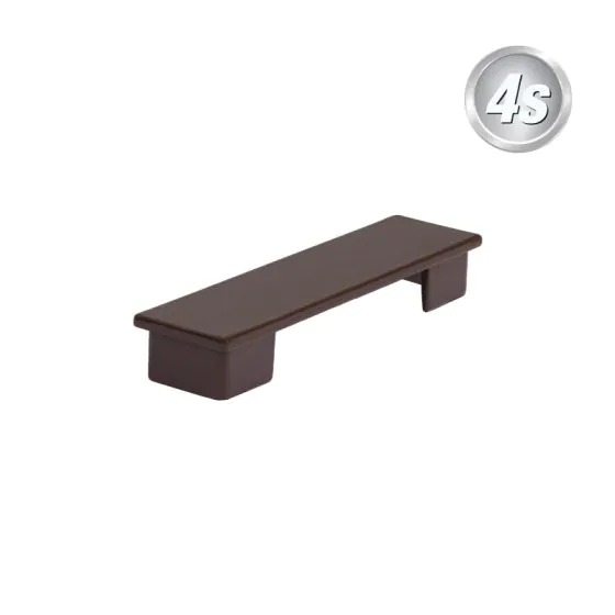 Alu Latten Abdeckkappe flach Norwich - Farbe: schokobraun, für Alu Latten: 80 mm