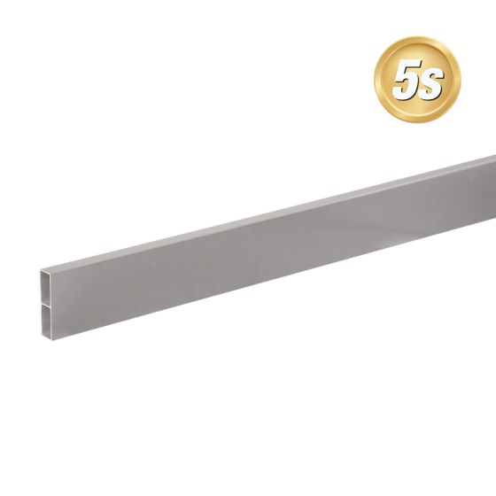 Alu Querlatte 20 x 80 mm - Farbe: dunkelgrau 5S, Länge: 100 cm, Höhe: 8 cm