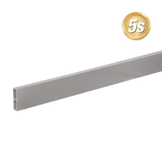 Alu Querlatte 20 x 80 mm - Farbe: dunkelgrau 5S, Länge: 300 cm, Höhe: 8 cm