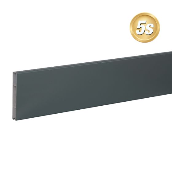 Alu Abschlussprofil 150 x 20 mm  - Farbe: anthrazit 5S, Länge: 300 cm