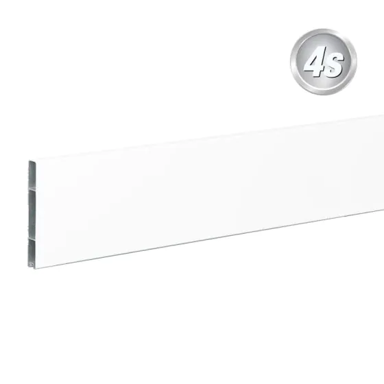 Alu Abschlussprofil 150 x 20 mm  - Farbe: weiß, Länge: 250 cm