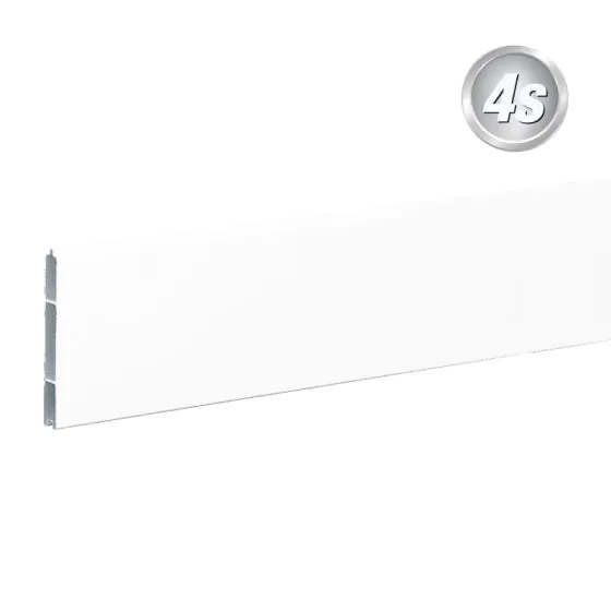 Alu Nut & Federprofil 150 x 20 mm  - Farbe: weiß, Länge: 300 cm