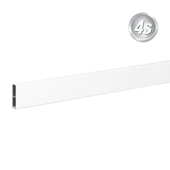 Alu Abschlussprofil 80 x 20 mm - Farbe: weiß, Länge: 250 cm