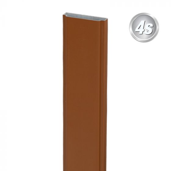 Alu Latte 78 x 20 mm - Farbe: braun, Länge: 100 cm