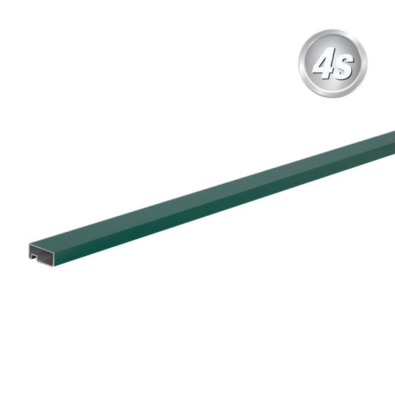 Alu Lamellen Abschlussprofil 44 x 20 mm - Farbe: grün, Länge: 300 cm