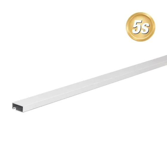Alu Lamellen Abschlussprofil 44 x 20 mm - Farbe: grau 5S, Länge: 300 cm