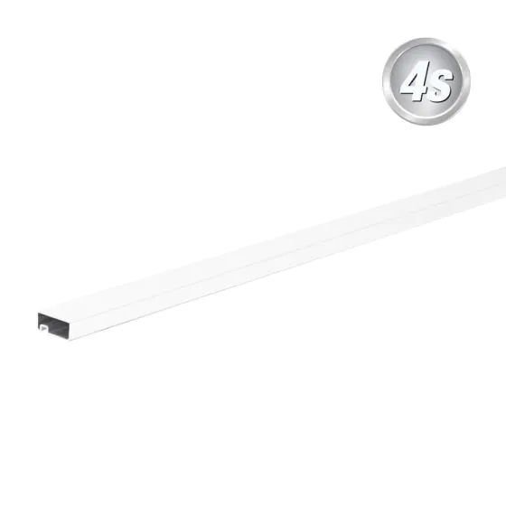 Alu Lamellen Abschlussprofil 44 x 20 mm - Farbe: weiß, Länge: 250 cm
