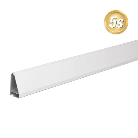 Alu Lamellen Profil 44 x 80 mm - Farbe: grau 5S, Länge: 300 cm