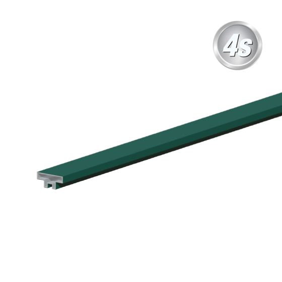 Alu Abschlussprofil 44 x 14 mm - Farbe: grün, Länge: 300 cm