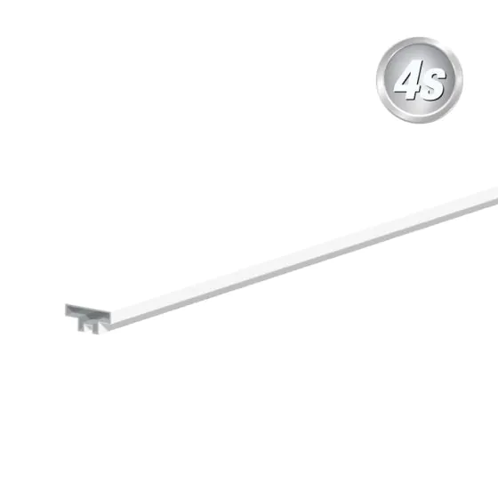 Alu Abschlussprofil 44 x 14 mm - Farbe: weiß, Länge: 250 cm