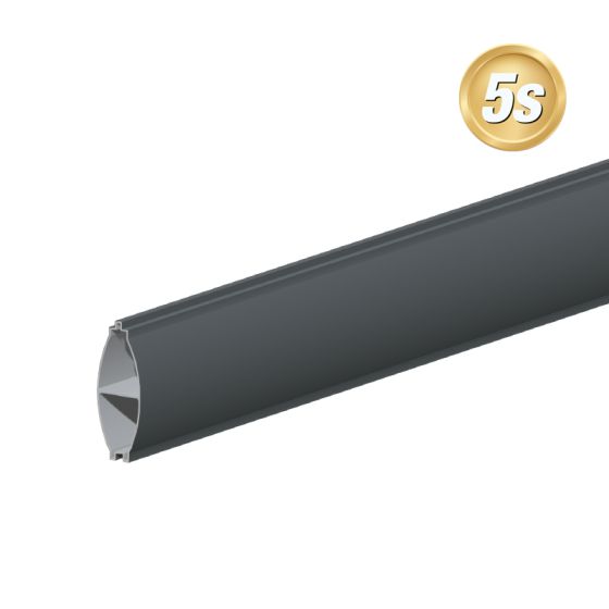Alu Querlattenprofil 44 x 120 mm - Farbe: anthrazit 5S, Länge: 250 cm, Höhe: 12 cm