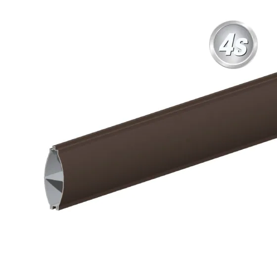 Alu Querlattenprofil 44 x 120 mm - Farbe: schokobraun, Länge: 300 cm, Höhe: 12 cm