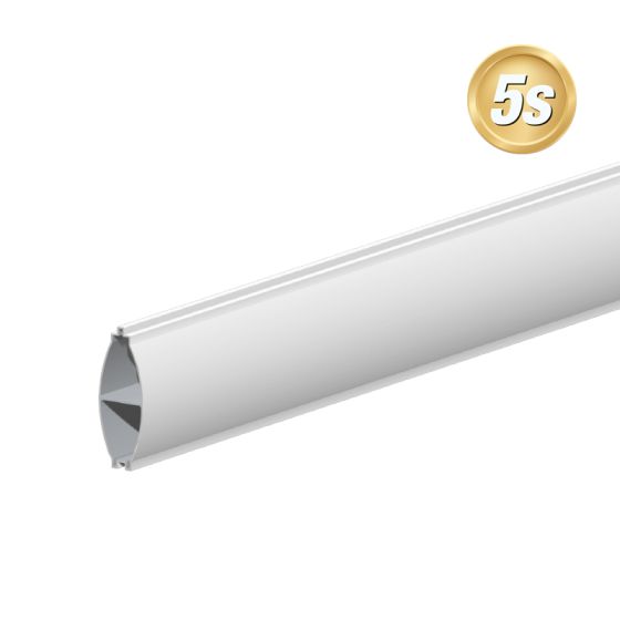 Alu Querlattenprofil 44 x 120 mm - Farbe: grau 5S, Länge: 300 cm, Höhe: 12 cm