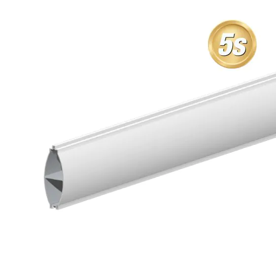 Alu Querlattenprofil 44 x 120 mm - Farbe: grau 5S, Länge: 300 cm, Höhe: 12 cm