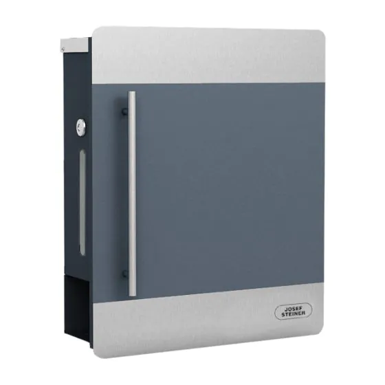 Briefkasten Mod. 43A - Farbe: graualuminium