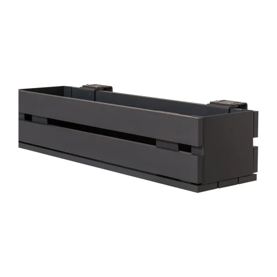 Aluminium Blumenkasten-Bausatz Mod. Dublin – Farbe: anthrazit (RAL 7016) 5S, max. Breite: 100 cm