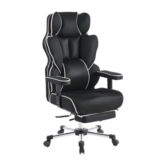 Gamingstuhl Nimbus - Abmessungen: 72,5 x 121-127 x 80 cm, Farbe: schwarz
