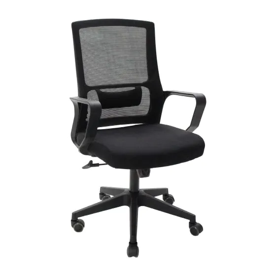 Bürostuhl Orion - Abmessungen: 56 x 101-111 x 57 cm, Farbe: schwarz